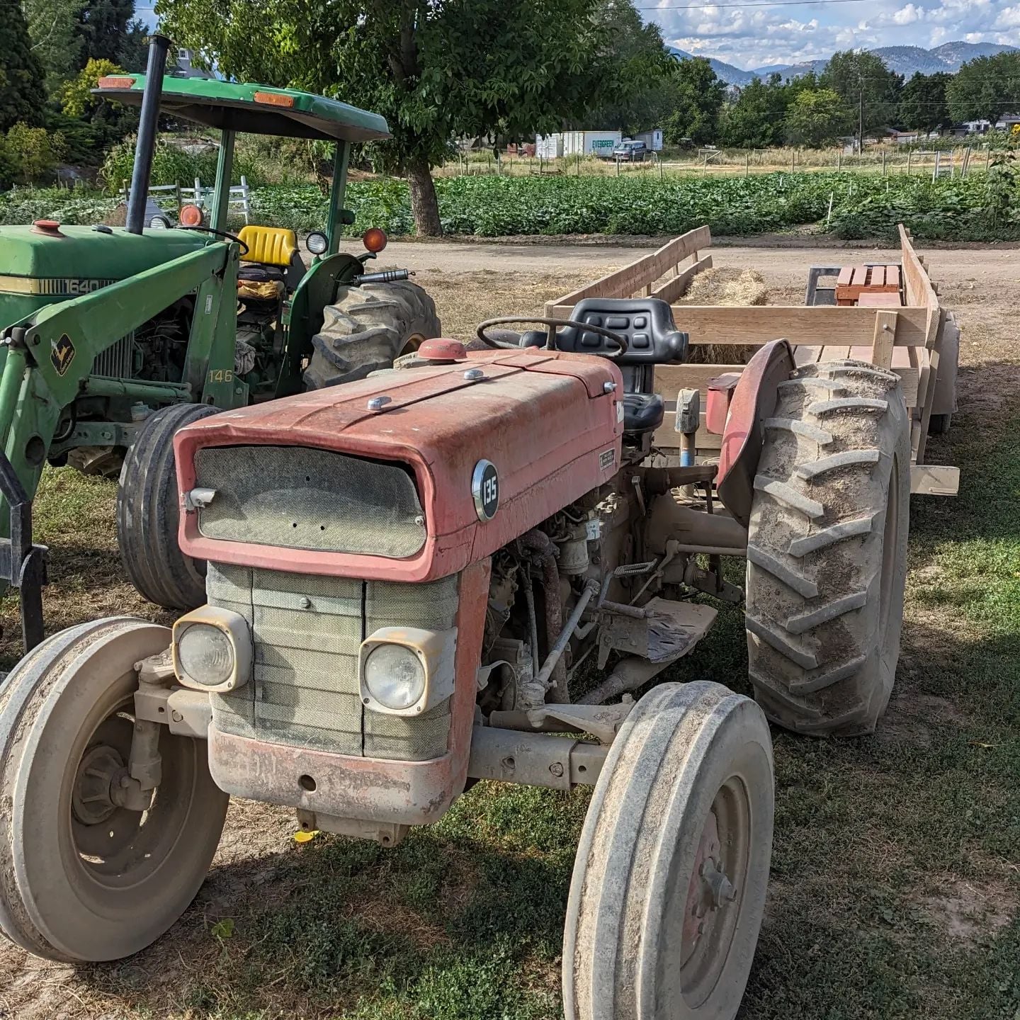 Family hayride at McMillan Farms